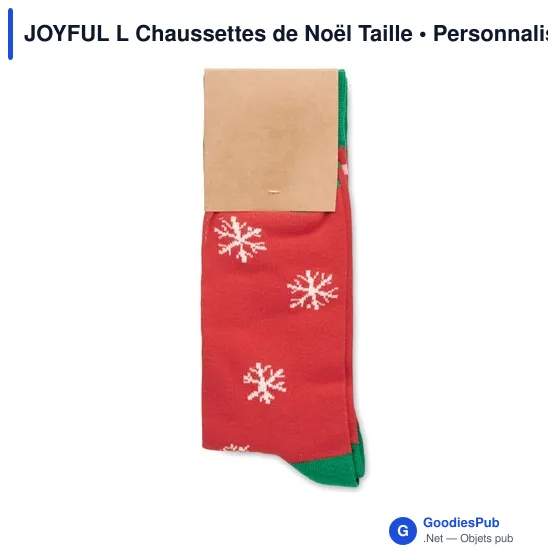 Chaussettes de Noël personnalisables avec logo pour entreprises - Image 2