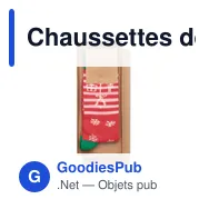 Chaussettes de Noël personnalisables avec logo pour entreprises - Miniature 4