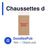 Chaussettes de Noël personnalisables avec logo pour entreprises - Miniature 5