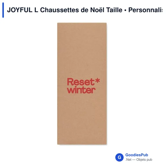Chaussettes de Noël personnalisables avec logo pour entreprises - Image 5