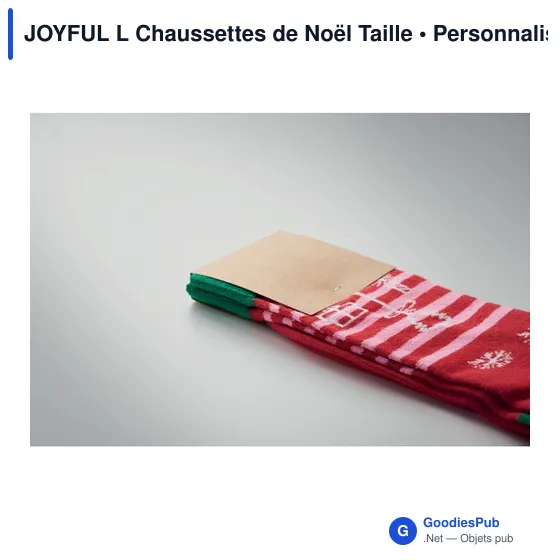 Chaussettes de Noël personnalisables avec logo pour entreprises - Image 6