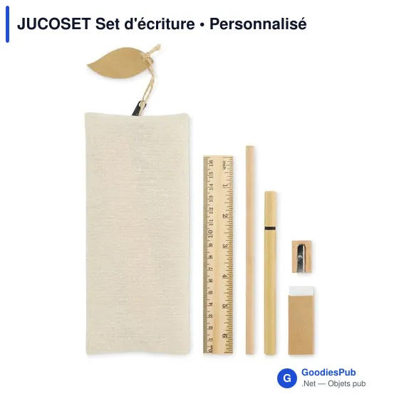 Set d'écriture personnalisable avec logo - JUCOSET - Image 2