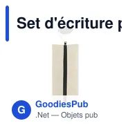 Set d'écriture personnalisable avec logo - JUCOSET - Miniature 3