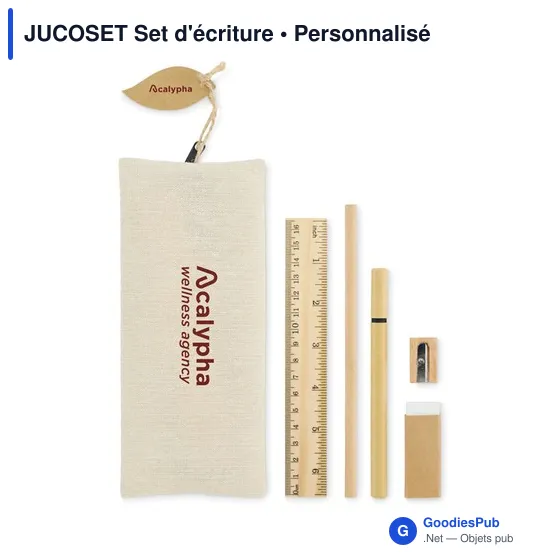 Set d'écriture personnalisable avec logo - JUCOSET - Image 4