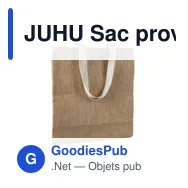 JUHU Sac provisions en jute - Miniature 1