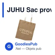 JUHU Sac provisions en jute - Miniature 3