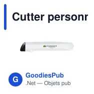 Cutter personnalisable Jumbo avec logo - Fournitures de bureau - Miniature 2