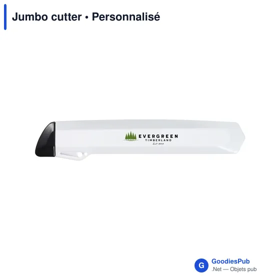 Cutter personnalisable Jumbo avec logo - Fournitures de bureau - Image 2