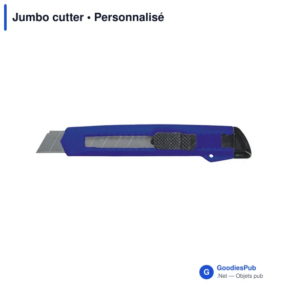 Cutter personnalisable Jumbo avec logo - Fournitures de bureau - Image 3
