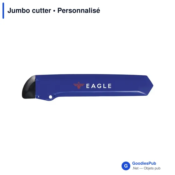 Cutter personnalisable Jumbo avec logo - Fournitures de bureau - Image 4