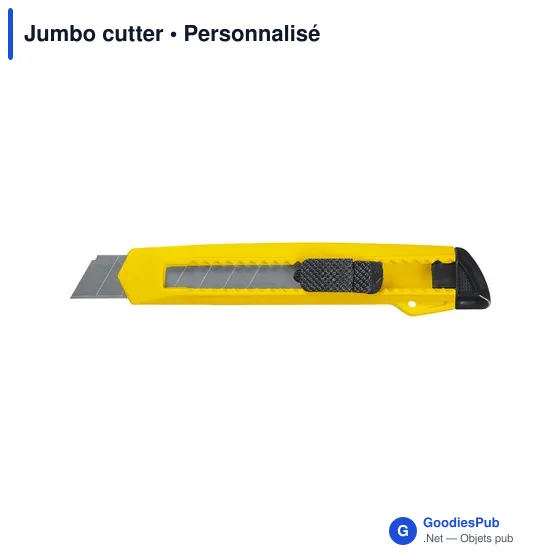 Cutter personnalisable Jumbo avec logo - Fournitures de bureau - Image 5