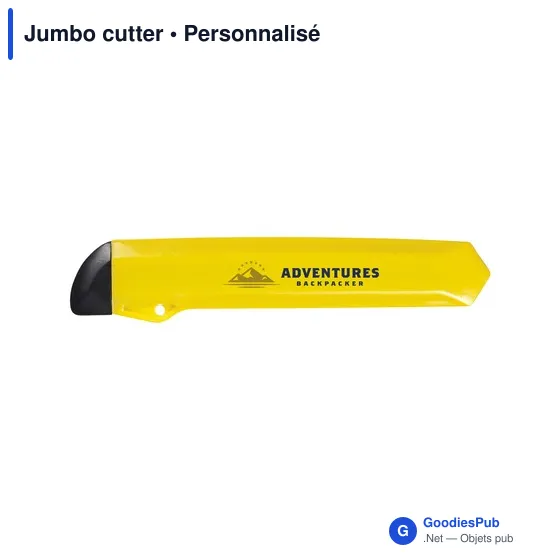 Cutter personnalisable Jumbo avec logo - Fournitures de bureau - Image 6