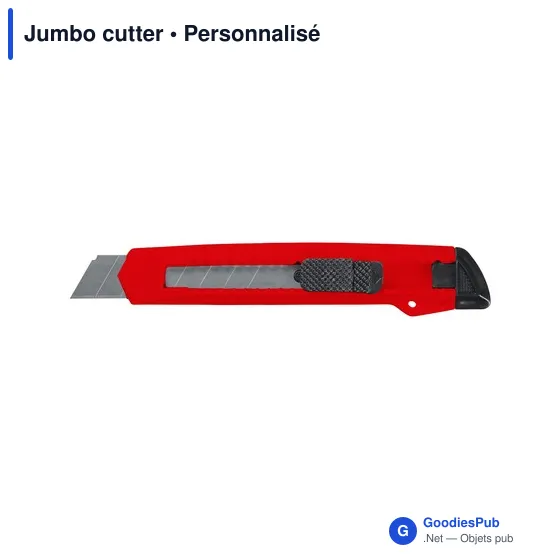 Cutter personnalisable Jumbo avec logo - Fournitures de bureau - Image 7
