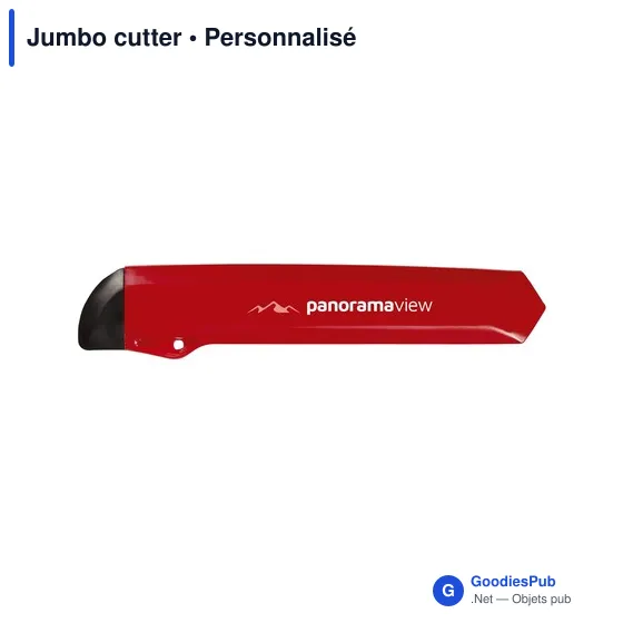 Cutter personnalisable Jumbo avec logo - Fournitures de bureau - Image 8