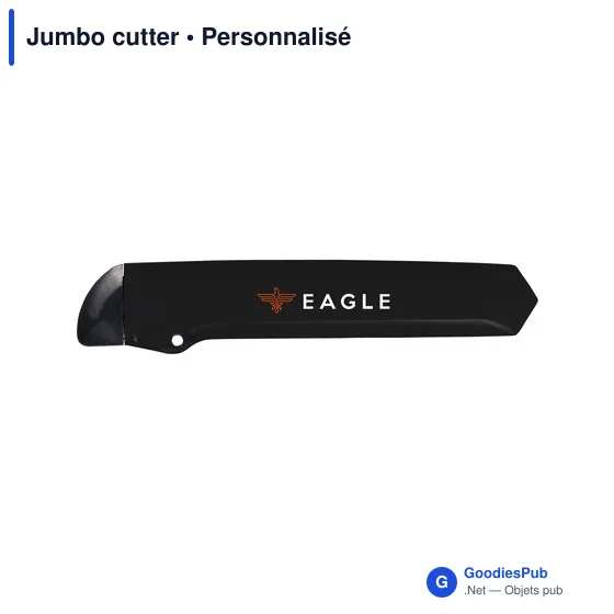 Cutter personnalisable Jumbo avec logo - Fournitures de bureau - Image 10