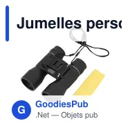 Jumelles personnalisables 10 x 42 avec logo - Giselle - Miniature 2