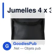 Jumelles personnalisables 4 x 30 avec logo - Miranda - Miniature 1