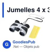 Jumelles personnalisables 4 x 30 avec logo - Miranda - Miniature 2