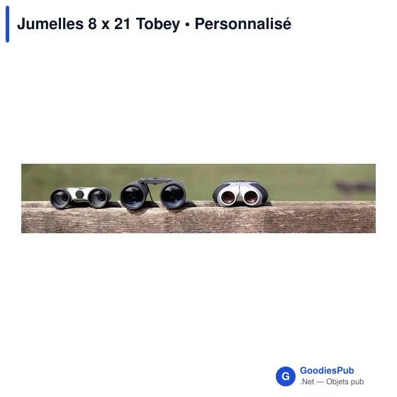 Jumelles personnalisables 8 x 21 avec logo - Tobey - Image 3