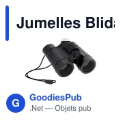 Jumelles personnalisables Blidar avec logo - Idéales pour les loisirs - Miniature 1