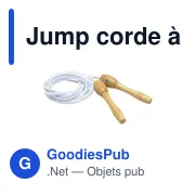 Corde à sauter personnalisable avec logo - Jump - Miniature 1