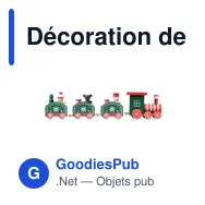 Décoration de Noël personnalisable : JUNA Train en bois avec logo - Miniature 2