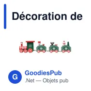 Décoration de Noël personnalisable : JUNA Train en bois avec logo - Miniature 3