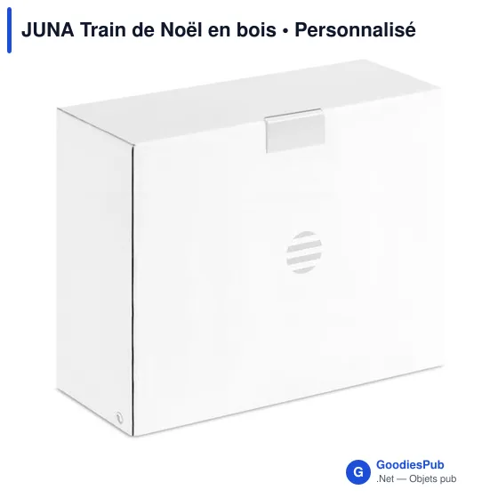 Décoration de Noël personnalisable : JUNA Train en bois avec logo - Image 6