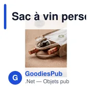 Sac à vin personnalisable en jute pour deux bouteilles - Jute Canvas Doubleavec logo - Miniature 2