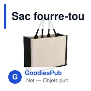 Sac fourre-tout personnalisable en jute et coton coloré avec logo - 42 x 32 cm - Miniature 2