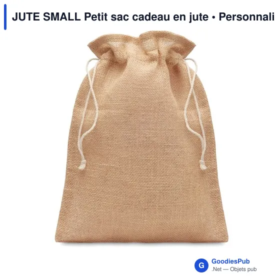 JUTE SMALL Petit sac cadeau en jute - Image 1