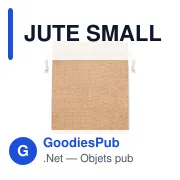 JUTE SMALL Petit sac cadeau en jute - Miniature 2