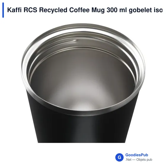 Mug isotherme personnalisable en acier inoxydable recyclé avec logo - Image 11
