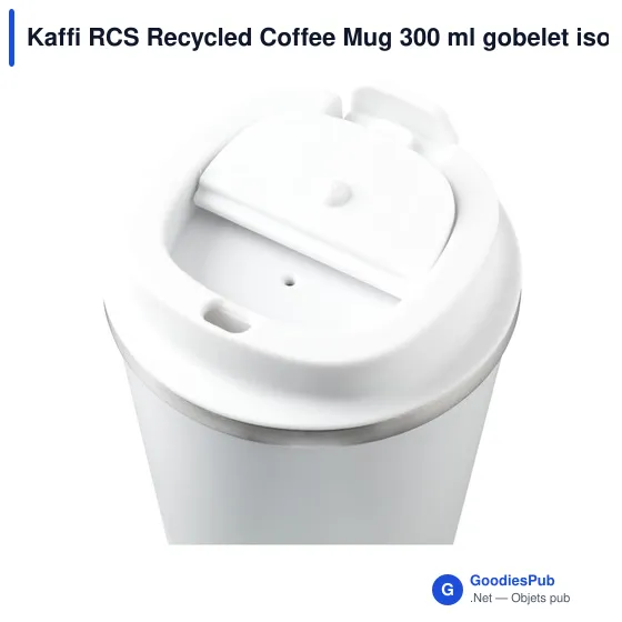 Mug isotherme personnalisable en acier inoxydable recyclé avec logo - Image 3