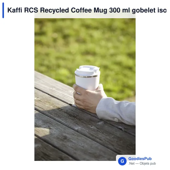 Mug isotherme personnalisable en acier inoxydable recyclé avec logo - Image 6