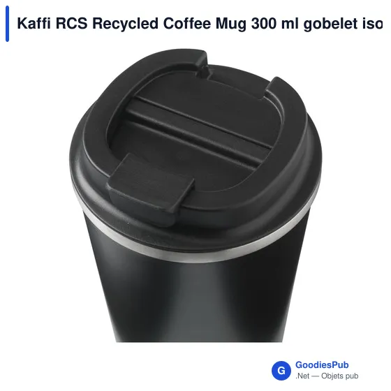Mug isotherme personnalisable en acier inoxydable recyclé avec logo - Image 9