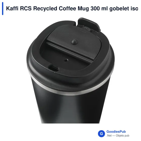 Mug isotherme personnalisable en acier inoxydable recyclé avec logo - Image 10