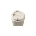 Variante beige - Mug isotherme personnalisable en acier inoxydable recyclé avec logo