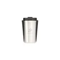 Variante argenté - Mug isotherme personnalisable en acier inoxydable recyclé avec logo