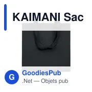 KAIMANI Sac shopping en RPET non tissé - Miniature 1