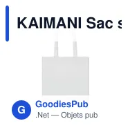 KAIMANI Sac shopping en RPET non tissé - Miniature 12