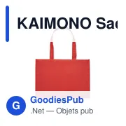 KAIMONO Sac shopping en RPET non tissé - Miniature 2