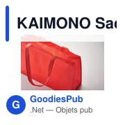 KAIMONO Sac shopping en RPET non tissé - Miniature 4