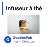 Infuseur à thé personnalisable KALMAR avec logo - Miniature 3