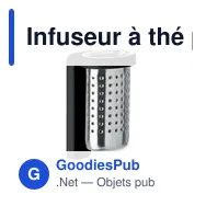 Infuseur à thé personnalisable KALMAR avec logo - Miniature 7