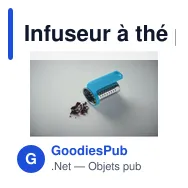 Infuseur à thé personnalisable KALMAR avec logo - Miniature 10