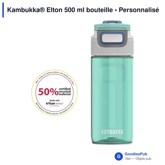 Bouteille d'eau personnalisable Kambukka® Elton 500 ml avec logo - Image 6