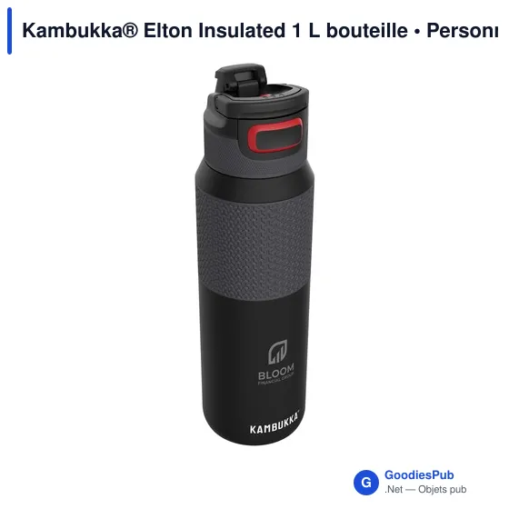 Bouteille d'eau personnalisable Kambukka® Elton 1 L avec logo - Image 2