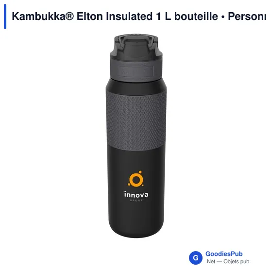 Bouteille d'eau personnalisable Kambukka® Elton 1 L avec logo - Image 3