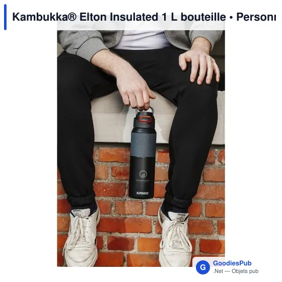 Bouteille d'eau personnalisable Kambukka® Elton 1 L avec logo - Image 10